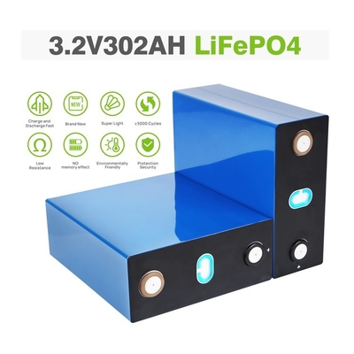 Клетка Rechargable LFP 3.2v 302ah LiFePO4 призменная с длительными циклами для жилого ESS