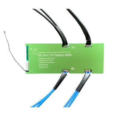 Общее гаван управление литий-ионного аккумулятора батареи BMS 8S 24V 100A иона PCB Li