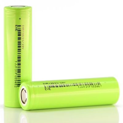 18650 клеток иона лития КАНУНА клетки батареи 2900mAh 3.7V NCM салатовых для Ebike
