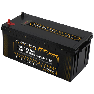 Блок батарей лития LiFePO4 длинной жизни 12v 150ah перезаряжаемые для солнечной энергии RV