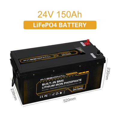 Электрический блок батарей 24V 150Ah накопления энергии LFP солнечной системы грузоподъемника EV с BMS