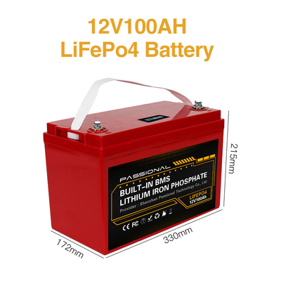 блок батарей лития 12V 100Ah LiFePO4 для велосипеда скутера e грузоподъемника EV накопления энергии электрического
