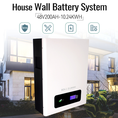 тип блока батарей лития 10kwh 48V 200Ah 51.2v LiFePO4 установленный стеной
