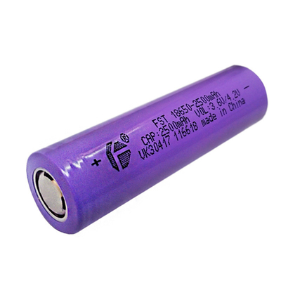 Пурпурная клетка батареи иона 18650 3.7v FST 2500mah 3C перезаряжаемые Li
