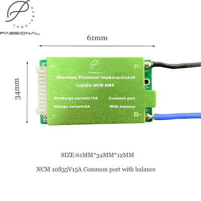 батарея BMS иона 10S 36V 15A Li балансирует батарею лития PCB BMS